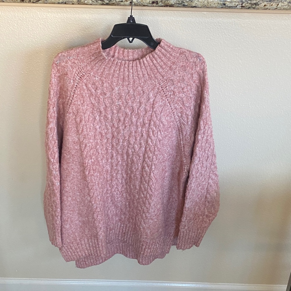 a new day Blush Cowl Neck Sweater
